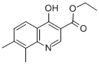 4-HYDROXY-7,8-DIMETHYL-QUINOLINE-3-CARBOXYLIC ACID ETHYL ESTER CAS#: 53164-33-3