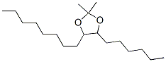 4-Hexyl-2,2-dimethyl-5-octyl-1,3-dioxolane CAS#: 54934-58-6
