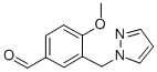 4-METHOXY-3-PYRAZOL-1-YLMETHYL-BENZALDEHYDE CAS#: 436086-89-4