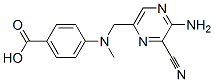 4-(N-(2-AMINO-3-CYANO-5-PYRAZINYLMETHYL)-N-METHYLAMINO)BENZOIC ACID CAS#: 43111-44-0