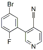 4-Pyridinecarbonitrile, 3-(5-bromo-2-fluorophenyl)- CAS#: 462652-72-8