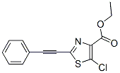 4-Thiazolecarboxylicacid,5-chloro-2-(phenylethynyl)-,ethylester(9CI) CAS#: 425392-51-4