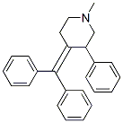 4-benzhydrylidene-1-methyl-3-phenyl-piperidine CAS#: 6636-27-7