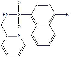 4-bromo-N-(pyridin-2-ylmethyl)naphthalene-1-sulfonamide CAS#: 419538-69-5