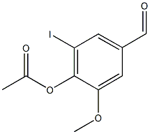 4-formyl-2-iodo-6-methoxyphenyl acetate CAS#: 486994-14-3