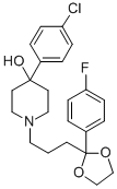 4-(p-Chlorophenyl)-1-[3-[2-(p-fluorophenyl)-1,3-dioxolan-2-yl]propyl]piperidin-4-ol CAS#: 56660-99-2