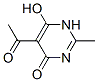 4(1H)-Pyrimidinone, 5-acetyl-6-hydroxy-2-methyl- (9CI) CAS#: 497876-44-5