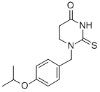 4(1H)-Pyrimidinone, tetrahydro-1-((4-(1-methylethoxy)phenyl)methyl)-2- thioxo- CAS#: 55383-89-6