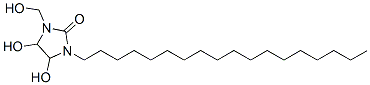 4,5-dihydroxy-1-(hydroxymethyl)-3-octadecylimidazolidin-2-one CAS#: 49686-00-2