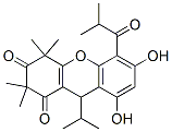4,9-Dihydro-6,8-dihydroxy-2,2,4,4-tetramethyl-9-(1-methylethyl)-5-(2-methyl-1-oxopropyl)-1H-xanthene-1,3(2H)-dione CAS#: 54247-23-3
