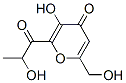 4H-Pyran-4-one, 3-hydroxy-6-(hydroxymethyl)-2-(2-hydroxy-1-oxopropyl)- (9CI) CAS#: 412022-21-0