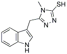 5-(1H-INDOL-3-YLMETHYL)-4-METHYL-4H-1,2,4-TRIAZOL-3-YLHYDROSULFIDE CAS#: 477859-10-2