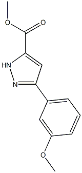 5-(3-Methoxy-phenyl)-2H-pyrazole-3-carboxylic acid methyl ester CAS#: 517870-26-7