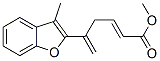 5-(3-Methylbenzofuran-2-yl)-2,5-hexadienoic acid methyl ester CAS#: 55937-83-2