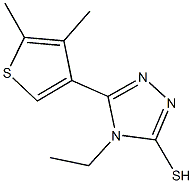 5-(4,5-DIMETHYLTHIEN-3-YL)-4-ETHYL-4H-1,2,4-TRIAZOLE-3-THIOL CAS#: 438229-96-0