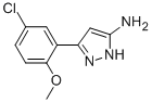 5-(5-CHLORO-2-METHOXY-PHENYL)-2H-PYRAZOL-3-YLAMINE CAS#: 501902-86-9