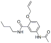 5-(Acetylamino)-2-(allyloxy)-N-butylbenzamide CAS#: 6382-49-6