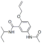 5-(Acetylamino)-2-(allyloxy)-N-sec-butylbenzamide CAS#: 6382-51-0