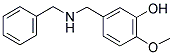 5-(BENZYLAMINOMETHYL)-2-METHOXYPHENOL CAS#: 58451-94-8
