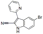 5-Bromo-3-(2-pyridyl)-1H-indole-2-carbonitrile CAS#: 53497-51-1