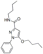 5-Butoxy-N-butyl-1-phenyl-1H-pyrazole-3-carboxamide CAS#: 55228-47-2