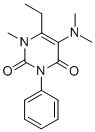 5-(Dimethylamino)-6-ethyl-1-methyl-3-phenyluracil CAS#: 53727-42-7