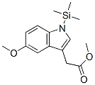 5-Methoxy-1-(trimethylsilyl)-1H-indole-3-acetic acid methyl ester CAS#: 55591-01-0