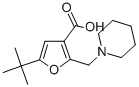 5-TERT-BUTYL-2-PIPERIDIN-1-YLMETHYL-FURAN-3-CARBOXYLIC ACID CAS#: 435342-03-3