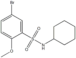 5-broMo-N-cyclohexyl-2-MethoxybenzenesulfonaMide CAS#: 433694-10-1