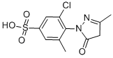 5-chloro-6-(4,5-dihydro-3-methyl-5-oxo-1H-pyrazol-1-yl)toluene-3-sulphonic acid CAS#: 6387-17-3
