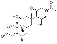 (6α,11β,16α)-21-(Acetyloxy)-9-bromo-6-fluoro-11-hydroxy-16-methyl-pregna-1,4-diene-3,20-dione CAS#: 54604-73-8