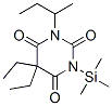 5,5-Diethyl-1-(1-methylpropyl)-3-(trimethylsilyl)-2,4,6(1H,3H,5H)-pyrimidinetrione CAS#: 51209-94-0