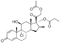 9-Chloro-11β,17,21-trihydroxy-16β-Methylpregna-1,4-diene-3,20-dione 21-Acetate 17-Propionate CAS#: 5534-08-7