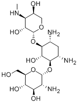 4-O-(2-Amino-2-deoxy-α-D-glucopyranosyl)-6-O-(3-deoxy-3-methylamino-β-L-arabinopyranosyl)-2-deoxy-D-streptamine CAS#: 55925-13-8