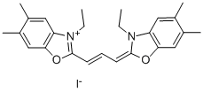 5,6-DIMETHYL-2-(3-(5,6-DIMETHYL-3-ETHYL-2-BENZOXAZOLINYLIDENE)-1-PROPENYL)-3-ETHYL BENZOXAZOLIUM IODIDE CAS#: 52078-66-7