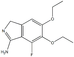 5,6-diethoxy-7-fluoro-3H-isoindol-1-ylaMine CAS#: 474554-46-6