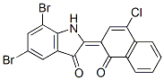5,7-Dibromo-2-(4-chloro-1-oxonaphthalen-2(1H)-ylidene)-1H-indol-3(2H)-one CAS#: 6369-45-5