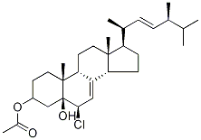 3β-Acetoxy-6α-chloroergosta-7,22-dien-5α-ol CAS#: 58261-88-4