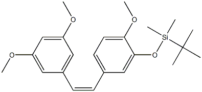 (Z)-3,4’,5-Trimethoxy-3’-(tert-butyldimethylsilyloxy)stilbene CAS#: 586410-23-3