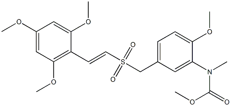 (E)-Methyl 2-(2-Methoxy-5-((2′,4′,6′-triMethoxystyrylsulfonyl)Methyl)phenylaMino)acetate CAS#: 592542-61-5