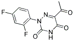 6-ACETYL-2-(2,4-DIFLUOROPHENYL)-1,2,4-TRIAZINE-3,5(2H,4H)-DIONE CAS#: 477854-19-6