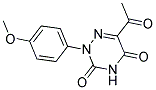 6-ACETYL-2-(4-METHOXYPHENYL)-1,2,4-TRIAZINE-3,5(2H,4H)-DIONE CAS#: 477854-31-2
