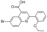 6-BROMO-2-(2-ETHOXYPHENYL)QUINOLINE-4-CARBOXYLIC ACID CAS#: 438531-52-3