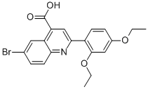 6-BROMO-2-(2,4-DIETHOXY-PHENYL)-QUINOLINE-4-CARBOXYLIC ACID CAS#: 494860-96-7