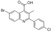 6-BROMO-2-(4-CHLOROPHENYL)-3-METHYLQUINOLINE-4-CARBOXYLIC ACID CAS#: 438531-53-4