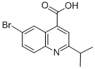 6-BROMO-2-ISOPROPYL-QUINOLINE-4-CARBOXYLIC ACID CAS#: 401624-46-2