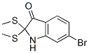 6-Bromo-1,2-dihydro-2,2-bis(methylthio)-3H-indol-3-one CAS#: 50630-71-2