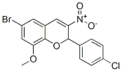 6-Bromo-2-(4-chlorophenyl)-8-methoxy-3-nitro-2H-1-benzopyran CAS#: 57544-22-6