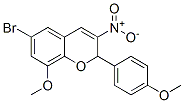 6-Bromo-8-methoxy-2-(4-methoxyphenyl)-3-nitro-2H-1-benzopyran CAS#: 57544-07-7