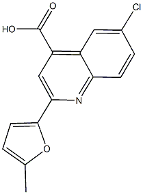 6-CHLORO-2-(5-METHYL-2-FURYL)QUINOLINE-4-CARBOXYLIC ACID CAS#: 438216-26-3